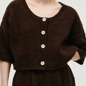 Babaa no 79 cardigan in earth